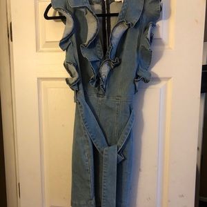 Denim Mini Dress! New! Small!